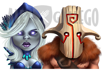 DOTA 2 Game avatars avatar avatars fantasy game art game artist game dev icon player videogame