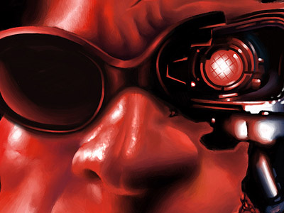 Terminator 3 Work In Progress actor caricature caricatures cartoon character cinema connor humour illustration movies terminator
