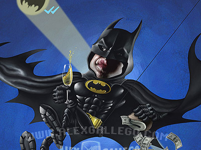Batman 1989 1989 80s art bat batman caricatura caricature celebrity drawing joker movie portrait