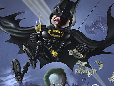 Batman 1989 Caricature poster by Alex Gallego on Dribbble