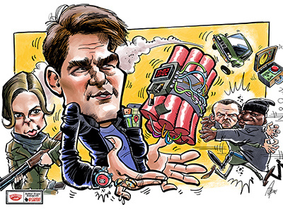 Mission Impossible 6 caricature