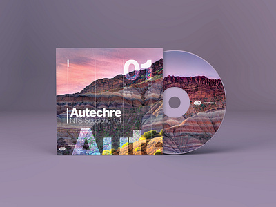 Autechre CD Cover cd cd cover design music typography warp