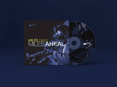 Miles Ahead cd cover design helvetica miles davis music typography