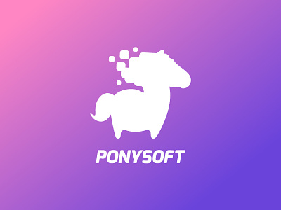 Ponysoft logo Wip dev indie logo pony