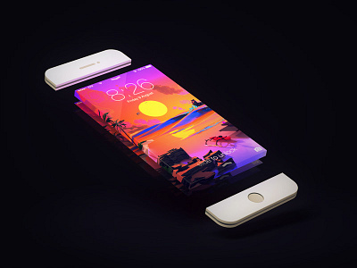 Infinity phone c4d iphone screen