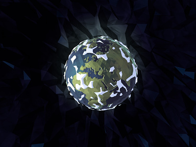 Low Poly earth earth lowpoly