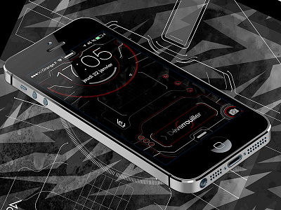 iPhone 5 Techy Lockscreen 2