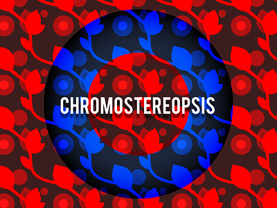 Chromostereopsis blue illusion red stereo