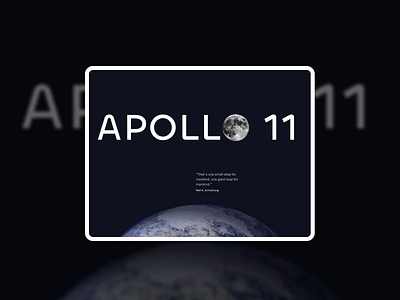 Apollo 11 Editorial Website art design editorial graphic design minimal typography web
