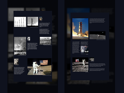 Apollo 11 Editorial Website art design editorial graphic design minimal typography ui web
