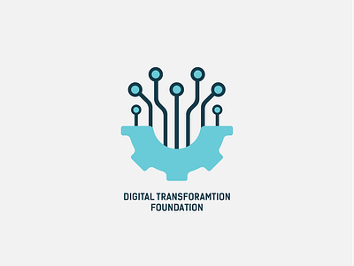 Digital Transformation Foundation branding design illustrator logo logodesign minimal vector