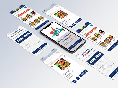 Food Mobile App appdesign fastfood foodapp fooddelivery foodorder mobileapp ui uiux ux