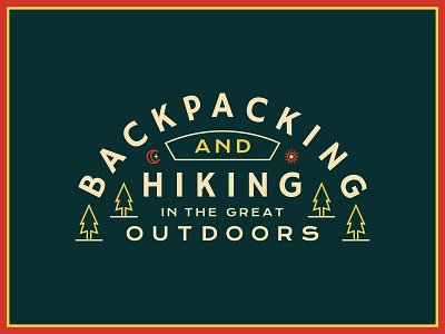 TGH Statement Badge badge blog branding forest hiking identity illustration lockup logos nature outdoors typography