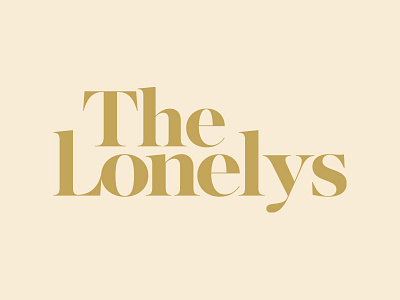 The Lonelys Logo 60s band branding identity lockup logo music tulsa typography