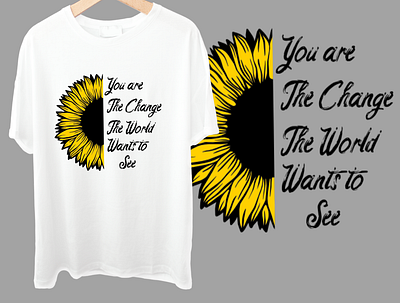 Sunflower design flower flowers fun girls good time happy illustration positiv positivity quotes shirt summer sun sunflower t shirt tee woman women world