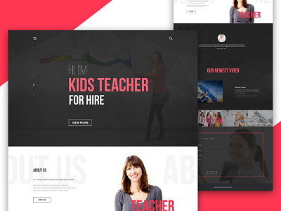 Kids Teacher_Web Template