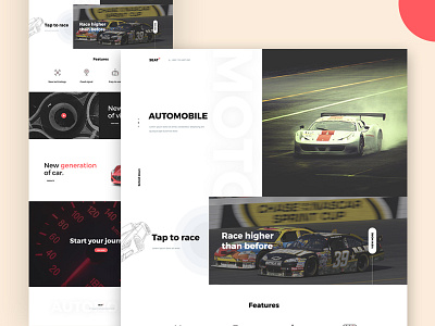 Seat Landing Page Design car flat homepage infiniti landing page sports ui ux vision web website