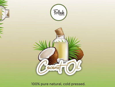 Coconut oil sticker branding carrot oil carrot oil design graphic design sticker