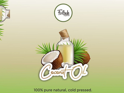 Coconut oil sticker