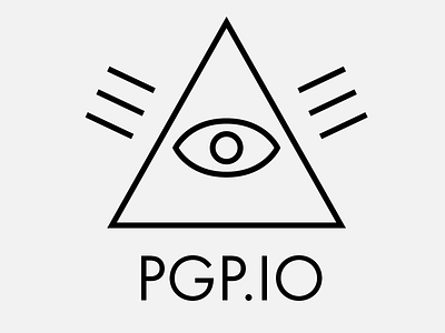 PGP.io Rejected Logo eye illuminati pgp security