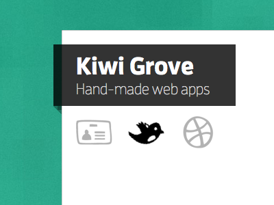 Kiwi Grove Redesign css3 modernizr rgba steed ui