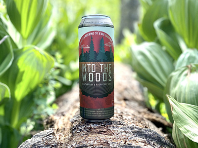 Into the Woods Beer Can Label