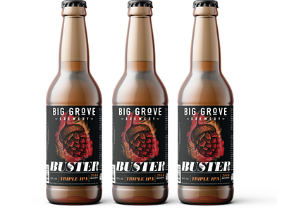 Teleurstelling Handvest uitslag Buster Beer Bottle Label Design by Norlo Design on Dribbble