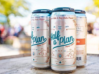Half A Plan Beer Label Design