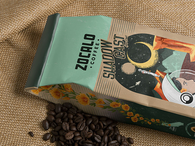 Coffee Bean Bag Label Design for Zocalo Coffee
