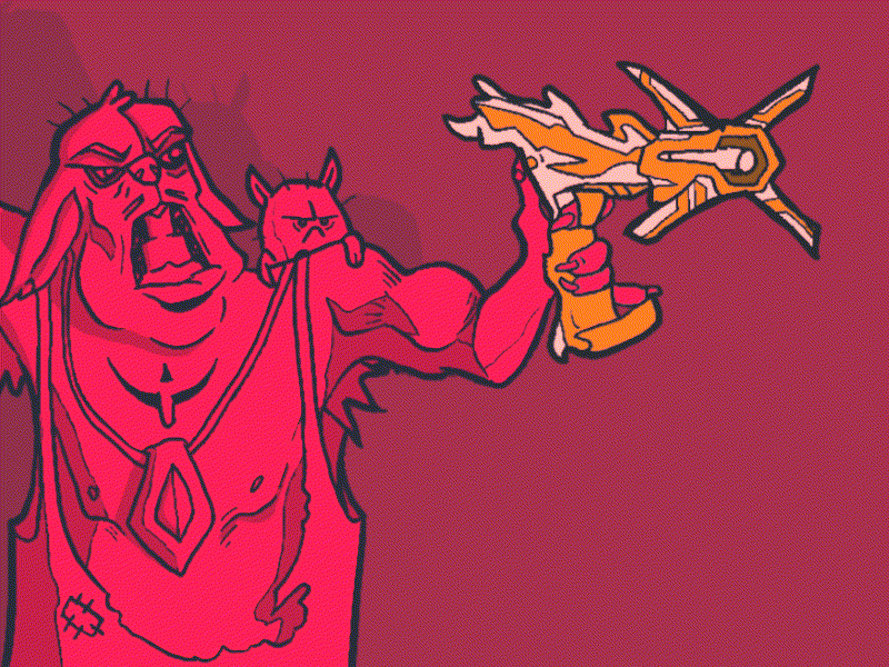Razz Jackrabbit and his Sidekick character design gif illustration jackrabbit rabbit razz shooting sidekick violent