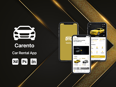 Carento Car Rental Mobile App app design mobile ui ux