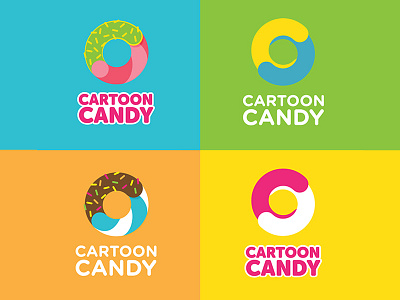 Cartoon Candy branding bright c candy color design fun logo logotype sweet