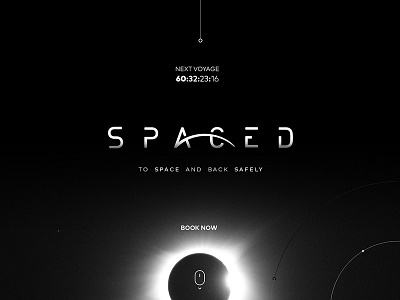 Spaced Homepage Shot branding challenge design home identity logo logotype space spaced type typography ui