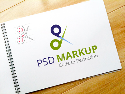 Logo logo markup psd scissor