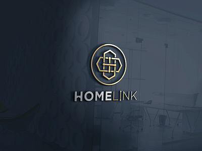 HOMELINK branding design logo