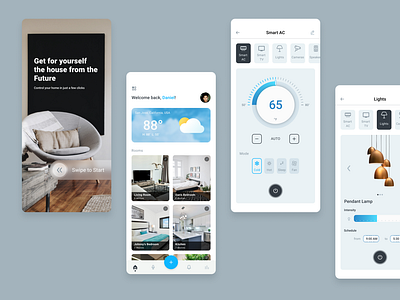 SmartHome Application app graphic design icon ui ux