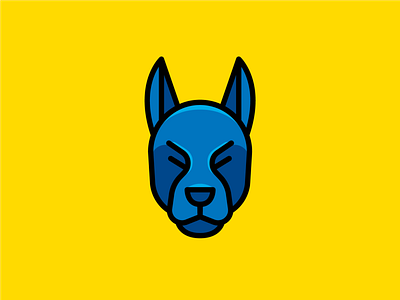 Brave Dog Logo animal branding brave character creative design digital doberman dog flat icon illustration logo logo design mascot minimal outline security symbol vector