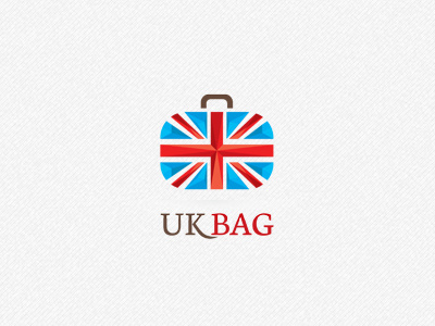 Uk Bag bag blue business color great britain logo mark red travel uk