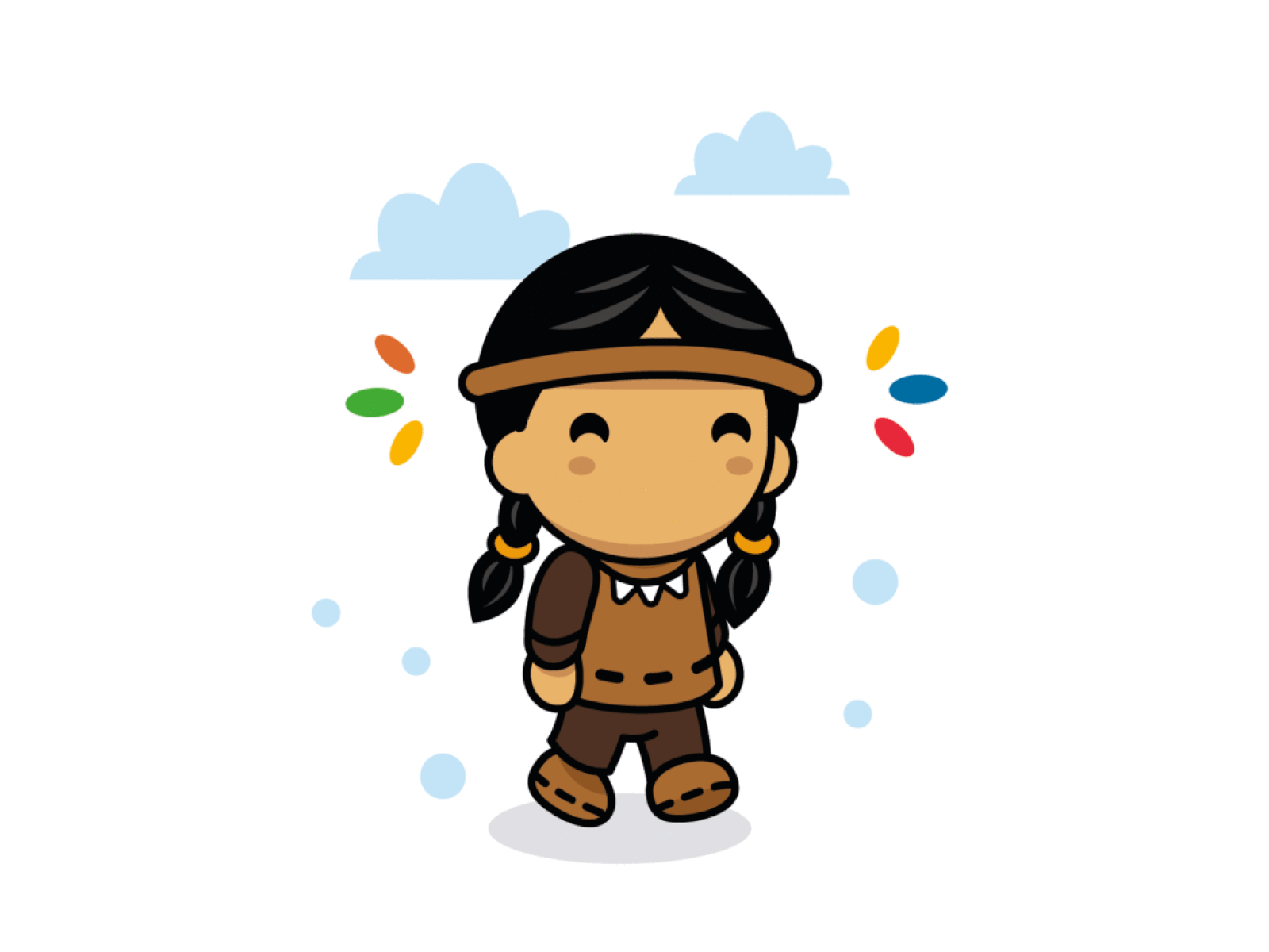 Kateri Tekakwitha walk GIF by Manu on Dribbble