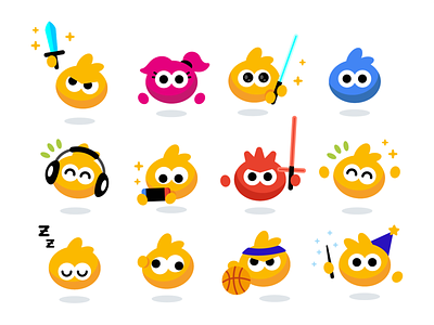 Mipmapp Characters basketball cartoon character creative cute design emoji emoticon flat funny geek graphic happy illustration mascot minimal music star wars vector videogame