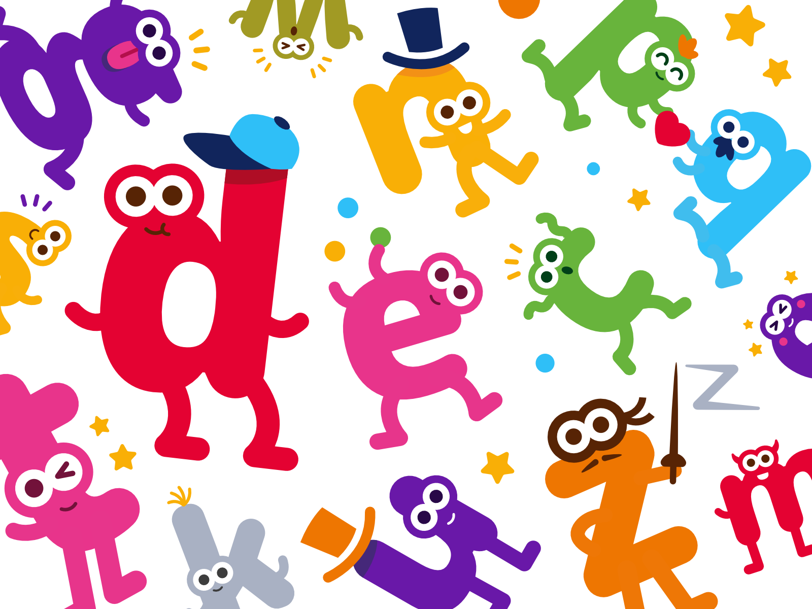 Children Learn Alphabet Characters by Manu on Dribbble