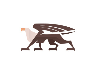 Royal Grifon animal eagle financial fly grifon lion logo mark mythological regal royal