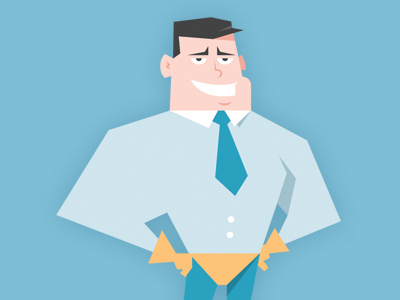 Superbusiness mascot dribbble