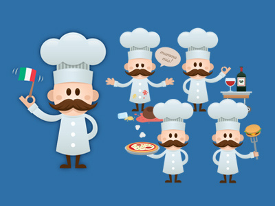 Vesuvio - Italian Chef Mascot