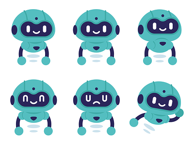 Robot Mascot Design android cartoon character cute design digital emoji emoticon flat funny futuristic icon illustration logo mascot modern robot sweet technology vector