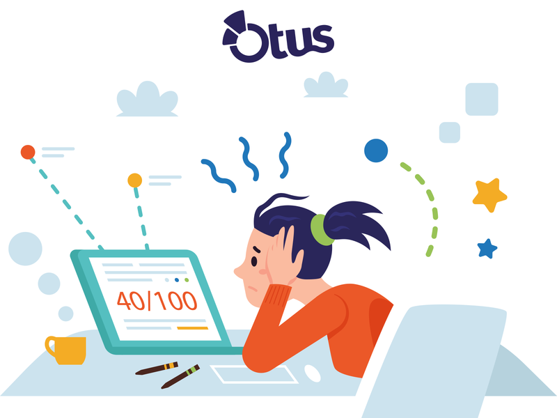 Illustrations for Otus - 5 application cartoon character degree design flat girl graphic design illustration landing page laptop logo mascot problem solving school solution ui vector website woman