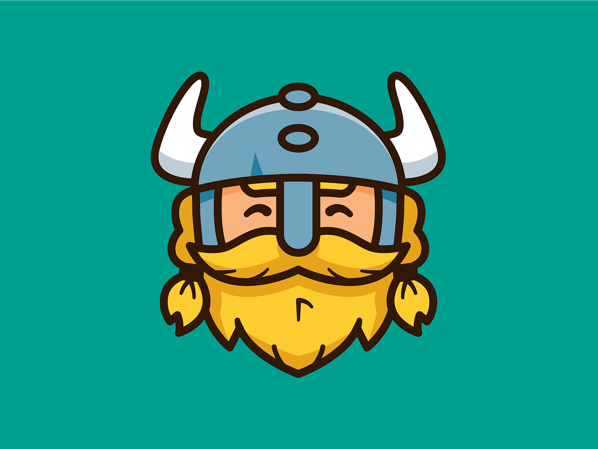 Viking Cartoon Funny Face by Manu on Dribbble