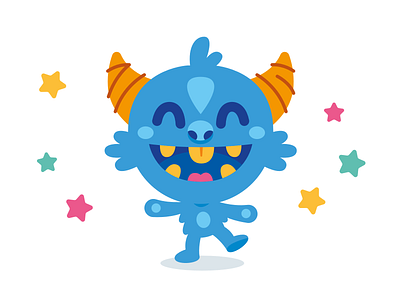Sweet Monster Character alien cartoon character children creature cute flat funny happy icon kawaii kids kids illustration logo mascot monster quirky silly sticker vector