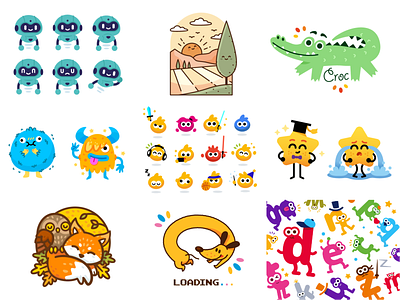 best 9 2020 Dribbble 2020 animals artwork best 9 cartoon characters children crocodile dog flat fox funny illustration kids mascot monsters owl product design robot vector