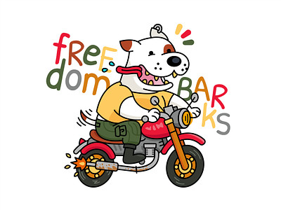 Freedom Barks Funny Dog Mascot